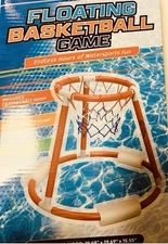 Scope Time Sports, Floating Basketball Hoop Pool Game, Ball & Pump Included NEW