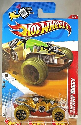 2012 Hot Wheels #187 Thrill Racers-Swamp Rally 2/5 SWAMP BUGGY Gold w/Olive Whls