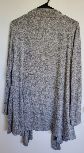 Prospect BLVD Women Gray Black Buttonless Cardigan Sz XL NEW with Tag - Picture 5 of 6