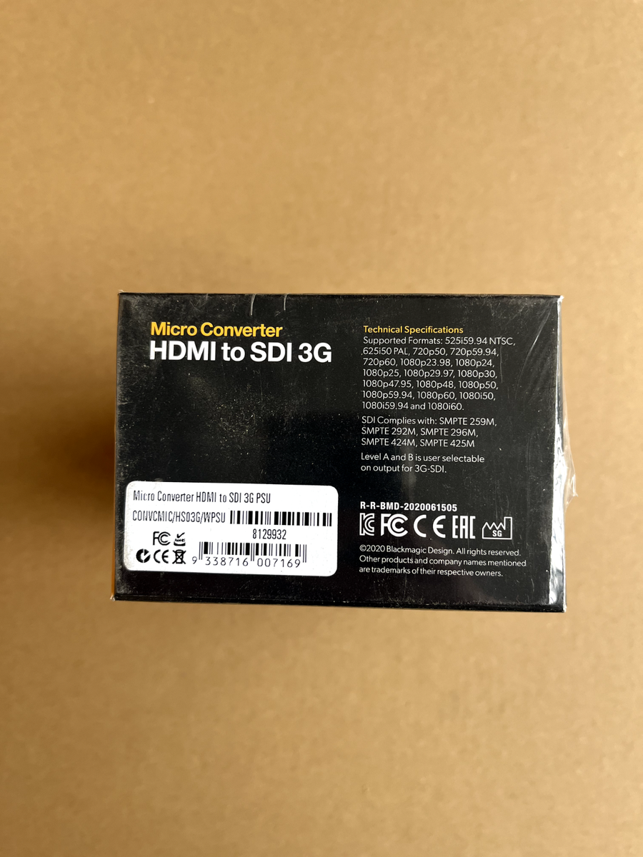 Blackmagic Design 105970 Micro Converter - Black 9338716007169| eBay
