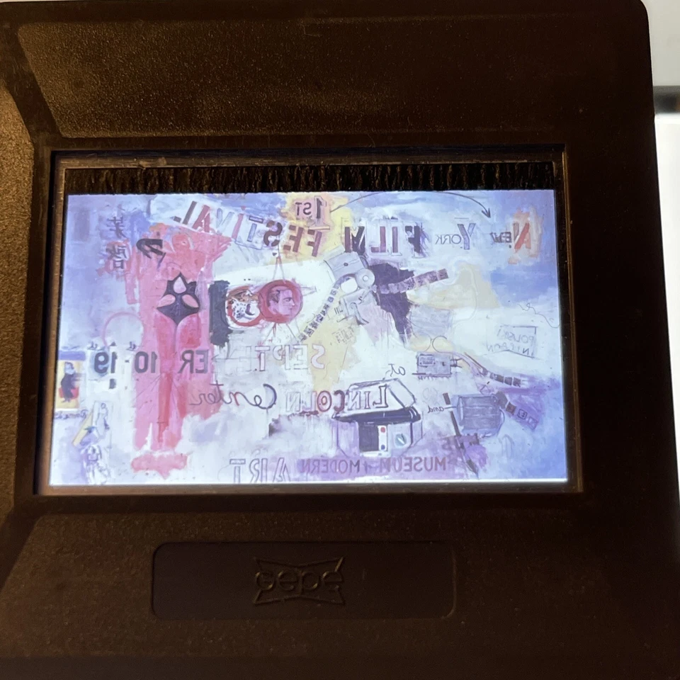 Larry Rivers "1er Festival de Cine de Nueva York" 35 mm diapositiva a color. Pop Art Foto 3 de 3