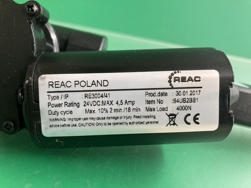 Recline Actuator Model: ACT8120001/41 for RE3004/41 Quantum wheelchairs #K112 - Picture 3 of 6