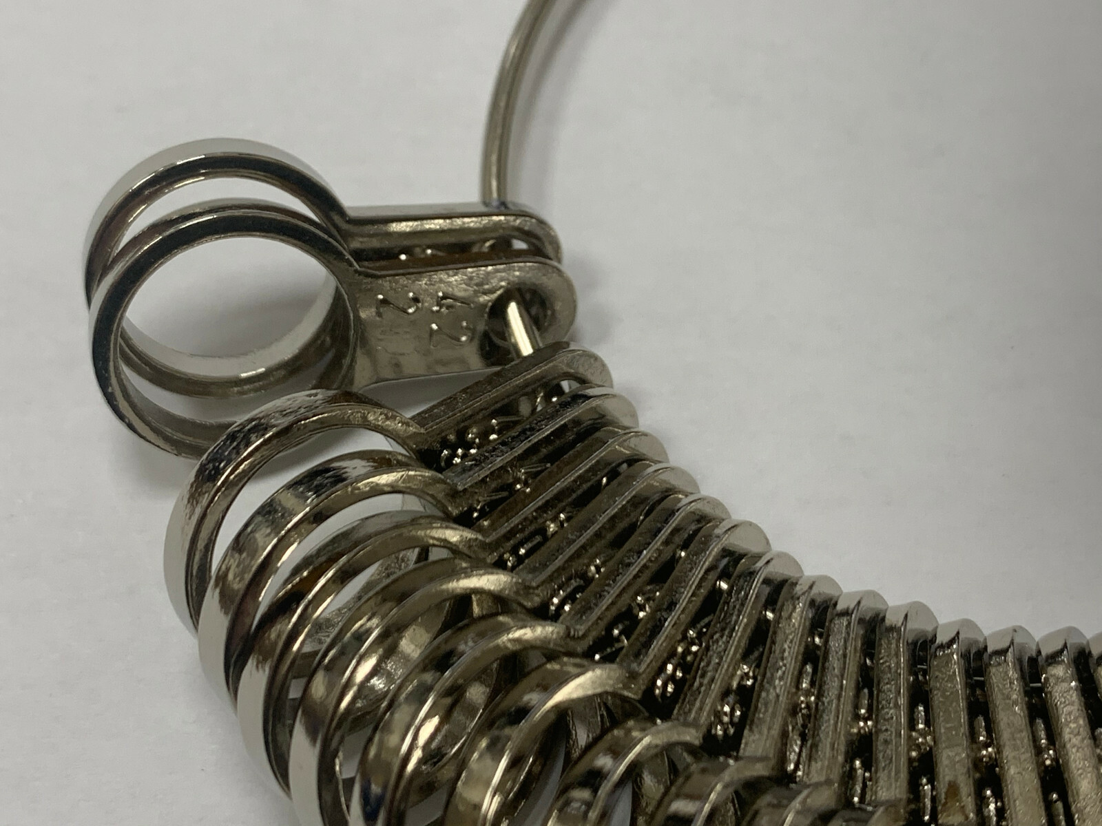 ANELLO DA MATRIMONIO IN METALLO LARGO MISURATORE DA 1 A 15 1/2 - Foto 7