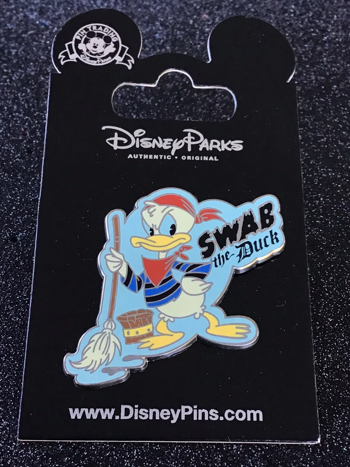 Disney Pin 119637 Donald Duck Swab the Duck Pirates of the Caribbean Bucket Mop