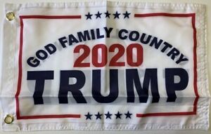 God Family Country 2020 President Trump USA Campaign 2X3 Flag Rough Tex® 100D