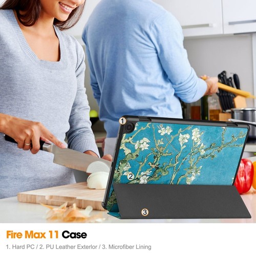 Housse mince pour Amazon Fire Max 11 2023 étui housse de protection étui intelligent sac support - Photo 58/118
