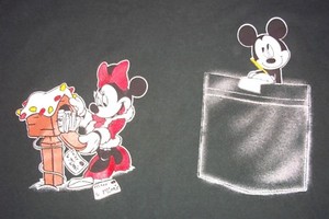 Disney Minnie Mickey Mouse Christmas Letters Mail Box T Shirt Womens Medium Ebay