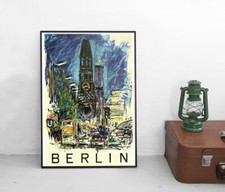 Poster BERLIN Hauptstadt Reisen Deutschland Plakat Tourismus