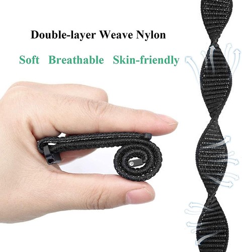 Bandas deportivas para reloj Wyze 44 47 mm, lazo deportivo ajustable negro - Imagen 6 de 6