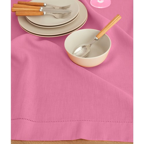 Solino Home 100% Pure Linen Table Throw for Summer Dining, Classic Hemstitch - Picture 75 of 164