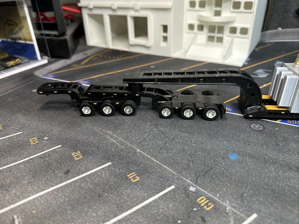 Remolque de transporte pesado y carga transformadora 1/64 para camiones DCP de 15 ejes hecho a medida Foto 4 de 4