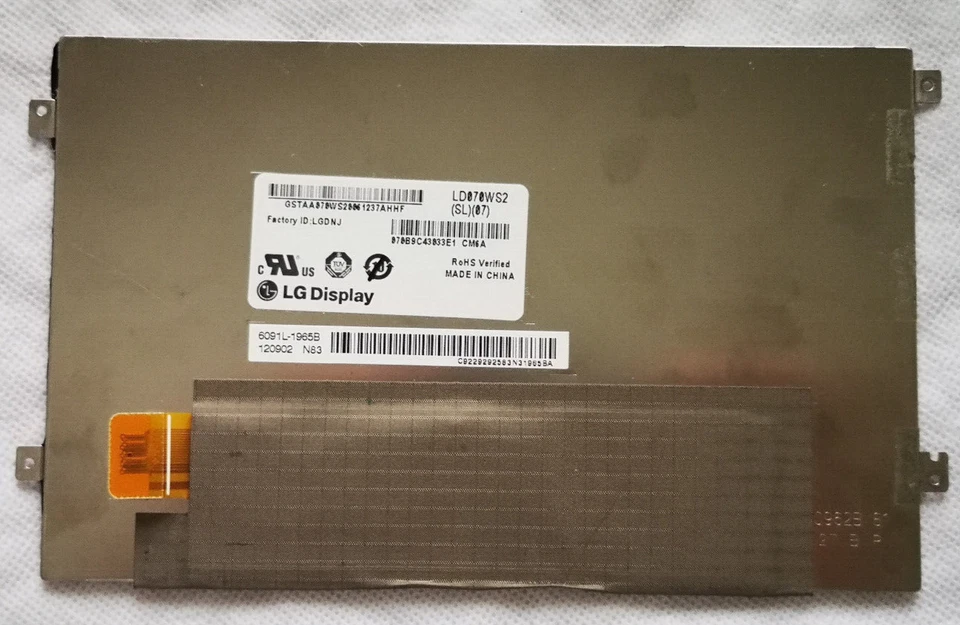 Replacement Amazon OEM 7" LCD Screen (Type A Narrow Socket) for KINDLE FIRE 7.0 - Image 2 of 2