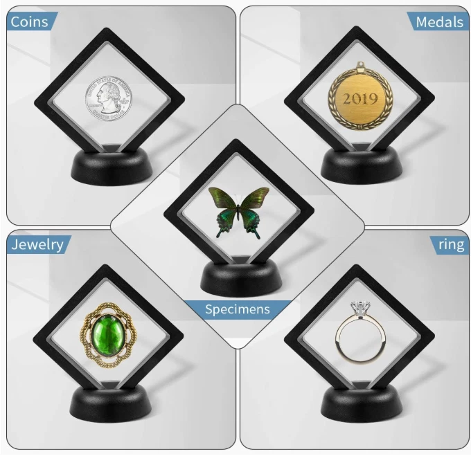 10Pcs 3D Floating Display Case, Used for medals, Antique, Etc Display Box - Image 4 of 4