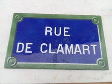 ANCIENNE PLAQUE RUE DE PARIS
