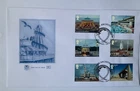 GB 2014 Stuart FDC seaside architecture + insert great condition
