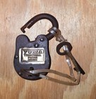 Yuma Territorial Prison Arizona Cast Iron Lock with 2 Keys Rusty Antique Finish  — photo 2