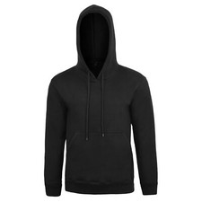 Adult Men's Unisex Basic Plain Hoodie Jumper Pullover Sweater Sweatshirt XS-5XL