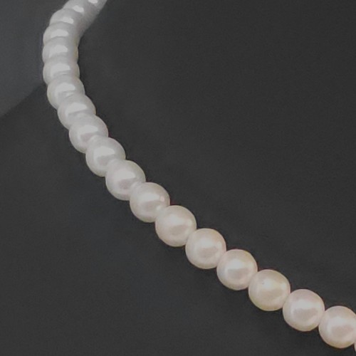 Vintage Chico's Faux Pearl Pendant Beaded Necklace White Gold 12" China 2000's - Picture 11 of 13