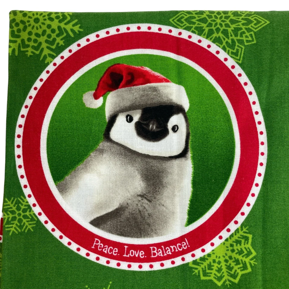 Painel Robert Kaufman tecido animal Natal fazendo espíritos brilhantes 39 x 45" - Imagem 3 de 4