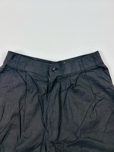 Vintage 80s Calvin Klein Womens 9/10 Cotton Pleated High Rise Cuffed Shorts USA - Picture 2 of 7