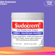 Baby Diaper Rash Cream with 15.29% Zinc Oxide – Skin Protectant – 125g