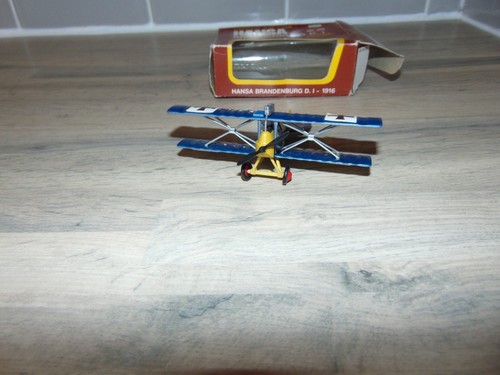 Vintage Edison Air Line - Hansa Brandenburg D.I Model Plane Aircraft 1:72 Boxed - Picture 13 of 20
