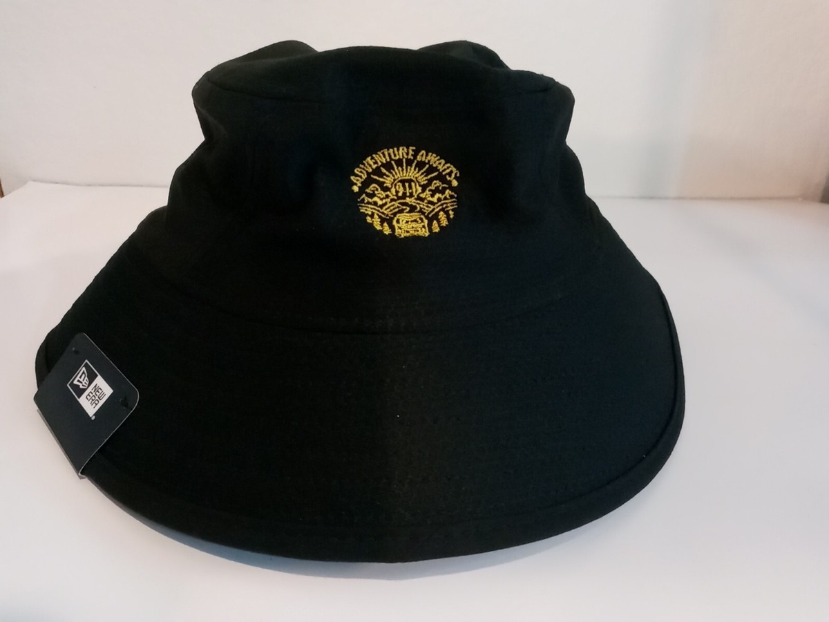 Topi Black Bucket Hat New Era Adventure Awaits Black Bucket Hat