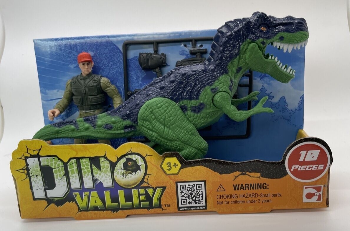 NEW 💥 Chap Mei Dino Valley Danger playset T-Rex, Action Figures