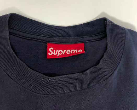 Supreme Burberry Box Logo Tee Size = Large, Color = Navy Blue | eBay