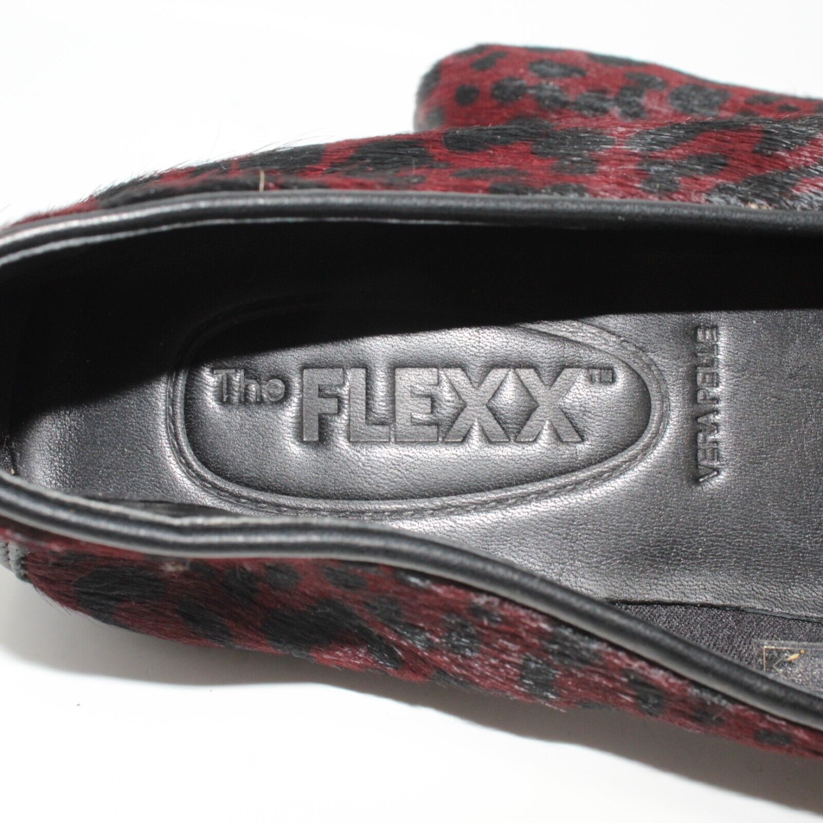 The Flexx Vera Pelle 9.5M Dark Red Black Animal P… - image 10