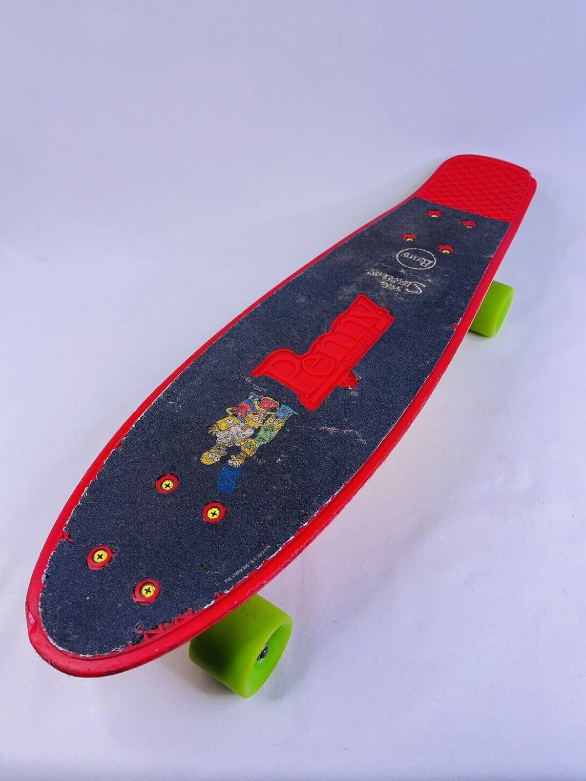 Penny nickel skateboard avec bande de poignée des Simpsons vibrations  complètes