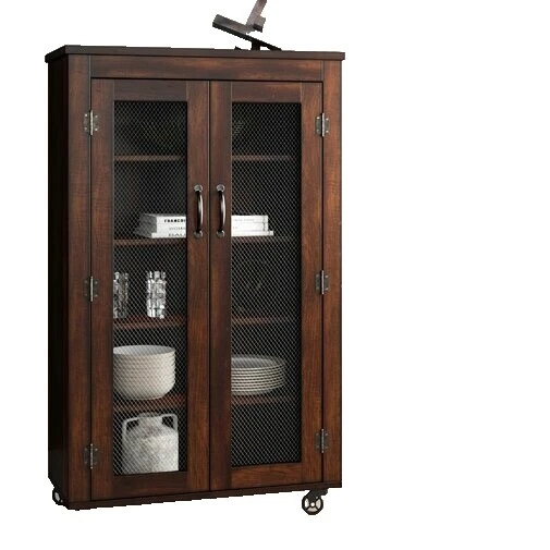 Sala de estar Brown Curio gabinetes