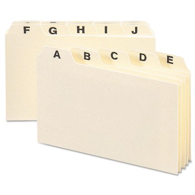 Smead Smd-56076 A-z 1/5 Cut Manila Card Guide - 25 X Tab Blank 5 