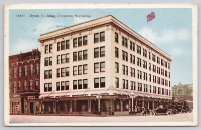 Vtg Post Card Hynds Building, Cheyenne, Wyoming D61