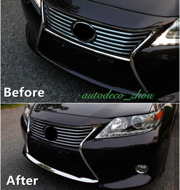 Front Bumper Lip Molding Protector Trim Stainless For 13-2015 LEXUS ES350 ES300h - Image 2 of 4
