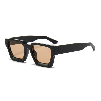Retro Rectangle Sunglasses for Women Men Chunky Square Thick Frame Glasses UV400