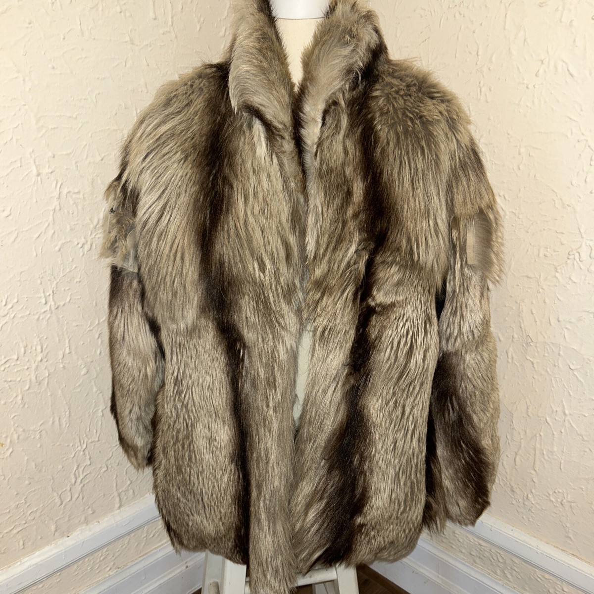 Rare Vintage mountain goat fur coat Balkan goat 80s 90s M/L | eBay