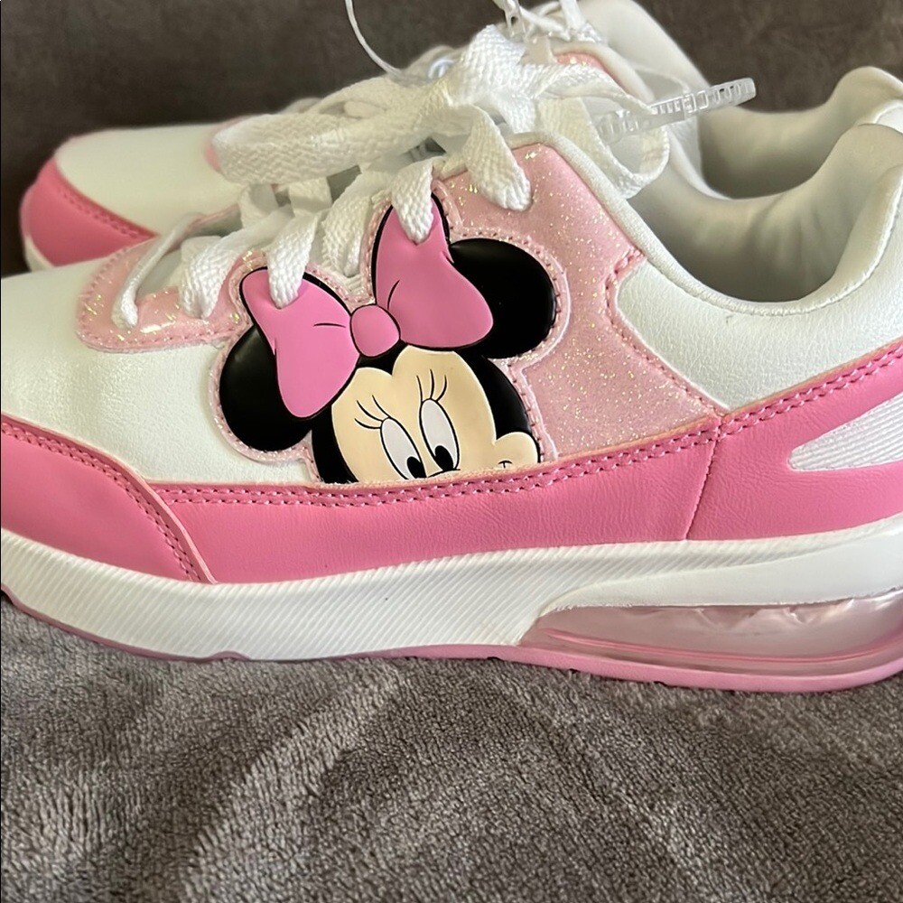 Disney Pink and White Minnie Mouse Sneakers