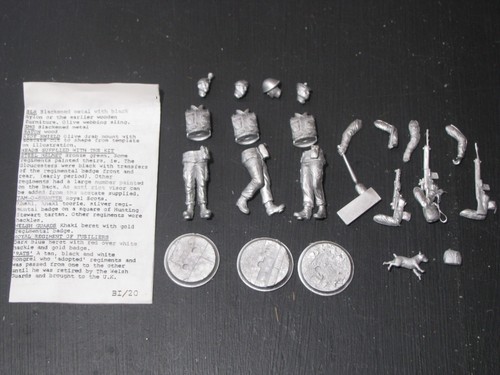 Lot De Figurines Soldats 54mm - Chota Sahib - WRAC MP 1975 Irlande Du Nord - Plomb Peint