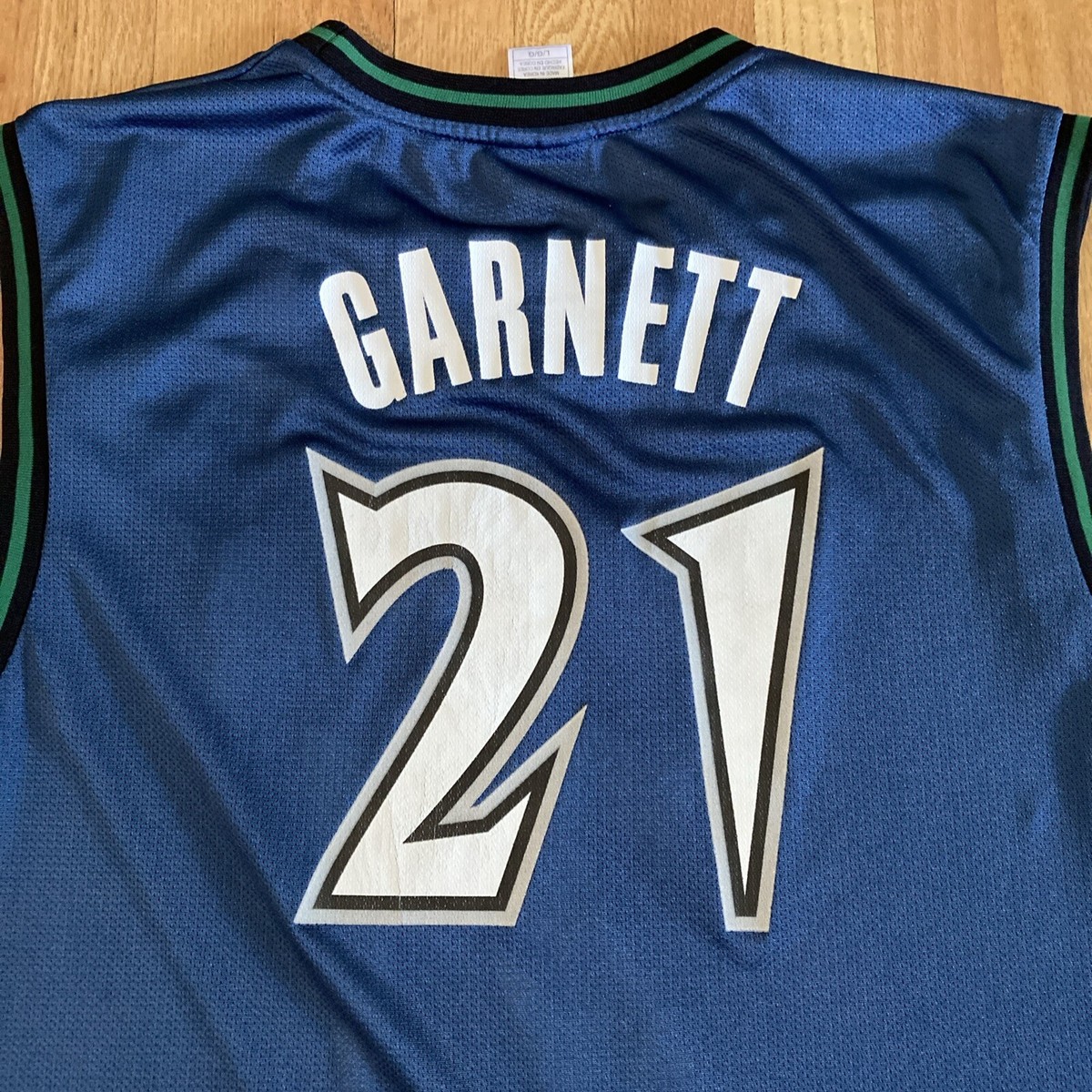 ReebokNBAユニフォームWEST ALL-STAR 21 GARNETT☆ Vintage Reebok Kevin Garnett 2004 NBA WEST ALL STAR #21