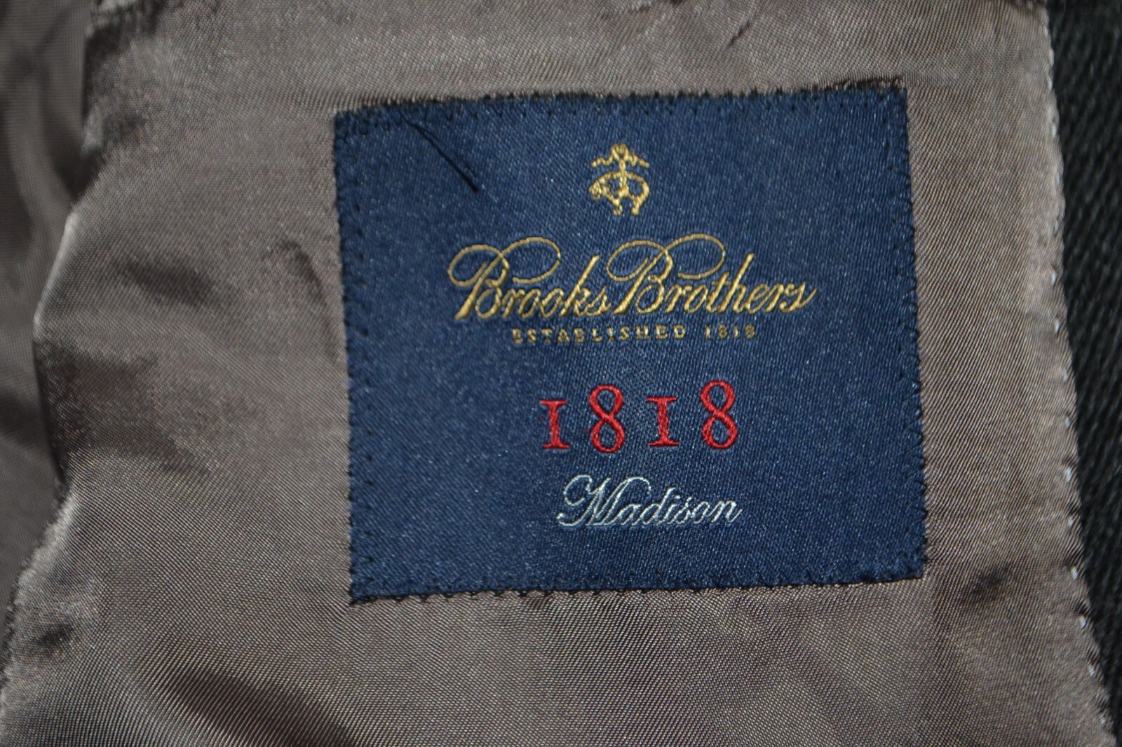 Brooks Brothers Men 1818 Madison Elbow Patch Wool Blend Plaid Sports Coat Sz 41L thumbnail 11