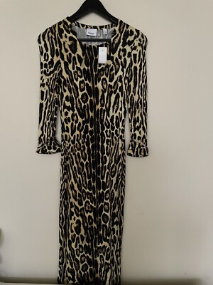 Burberry Stretch Jersey Leopard Print Dress Size 0 NWT $1,090 | eBay