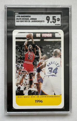1998 German Card Michael Jordan Chicago Bulls HOF SGC 9.5 Low POP 2 Goat Rare