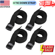 4 Pack Lashing Straps with Buckles Adjustable Cam Buckle Tie Down for Packing