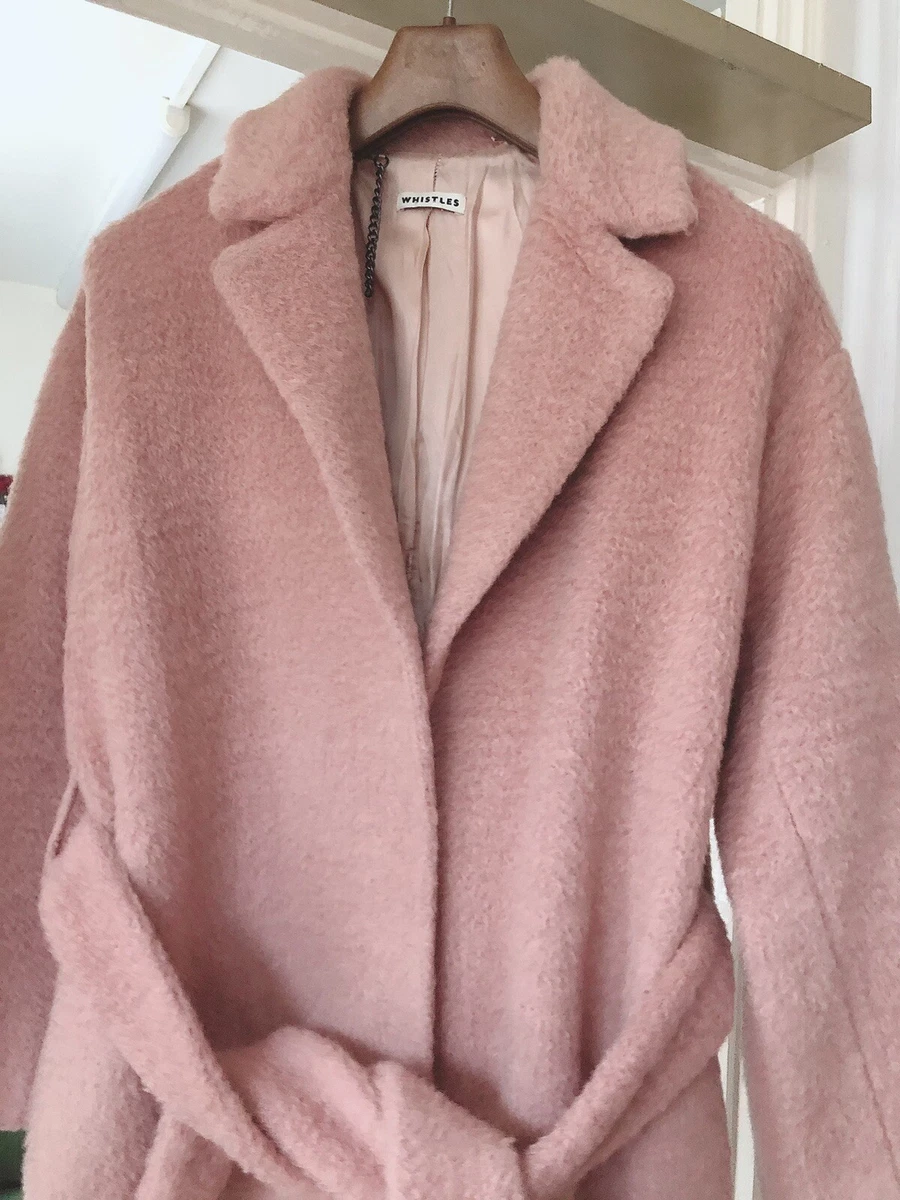 Blush pink wool coat cheap