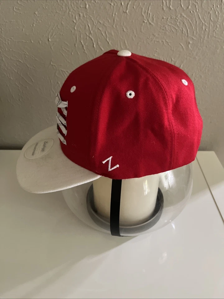 Zephyr LACER Collection Detroit Red Wings Hat Red White Original Snapback ZHAT - Image 2 of 4