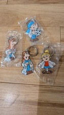 4 x Tetley Tea Folk, Keyrings 1995