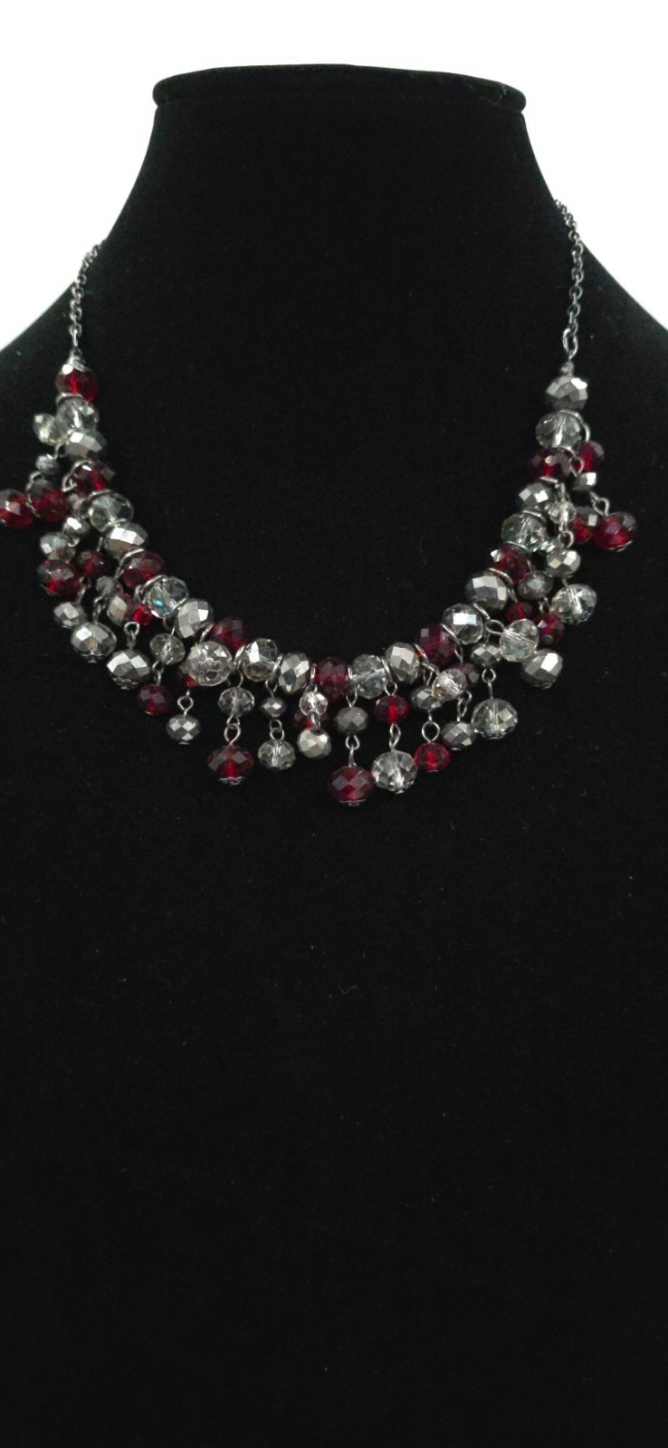Faceted Crystal & Ruby Red Cluster Rhinestones St… - image 6