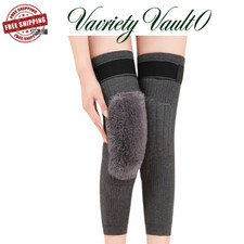 2PCS Cashmere Wool Knee Pads Support Brace Winter Warm Thermal Knee Warmers Slee