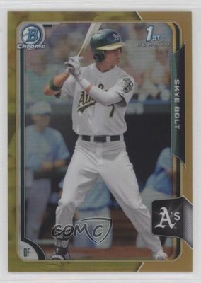 2015 Bowman Draft Chrome Gold Refractor 50/50 Skye Bolt #174 0n8h